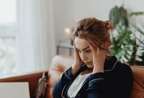 Une patiente souffrant de troubles de l'équilibre.